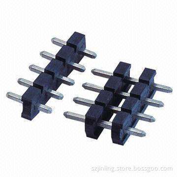 5.08mm Pin Header with SingleRow Straight Angle with Two Plastic